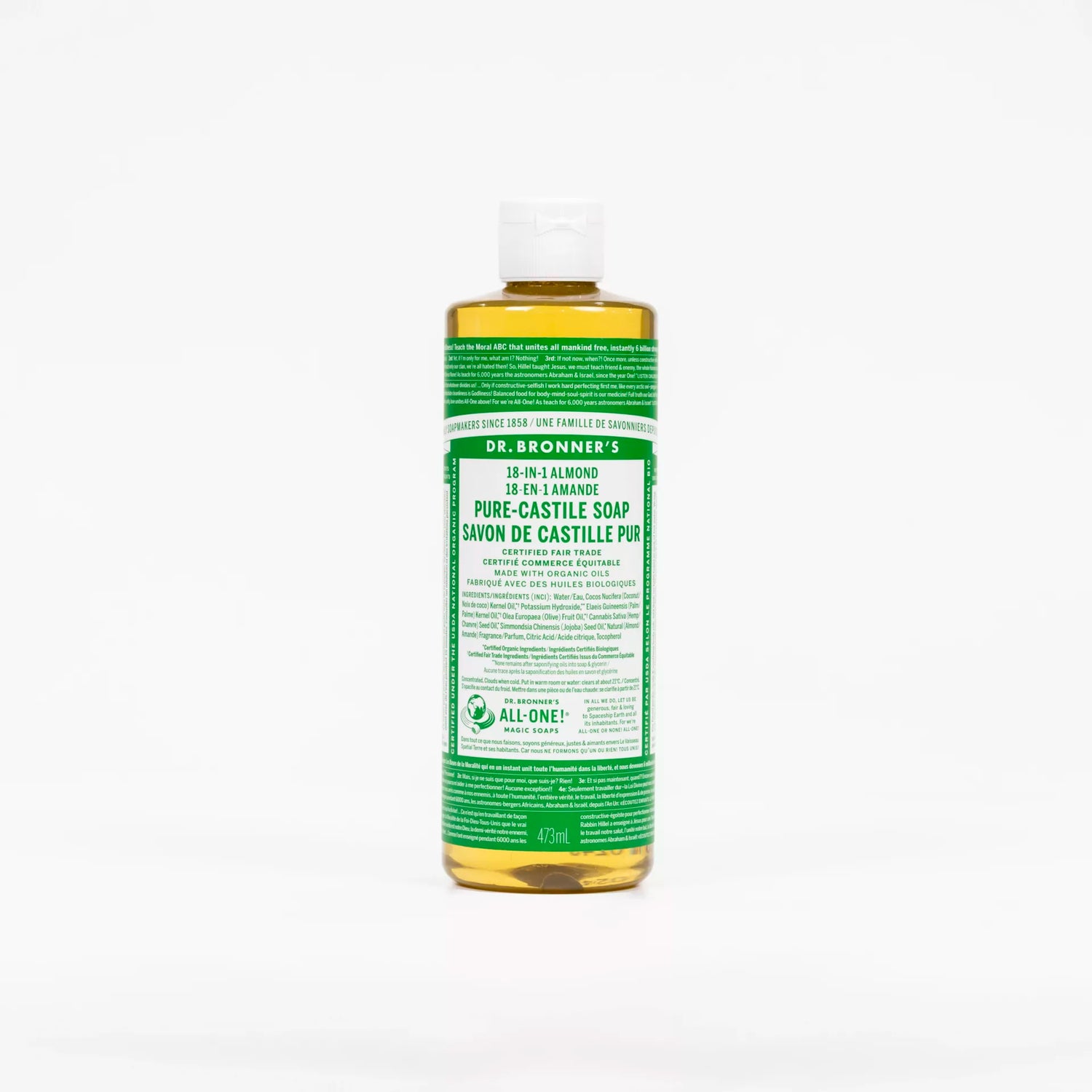 Dr.Bronner Pure-Castile Liquid Soap Almond - Lash God