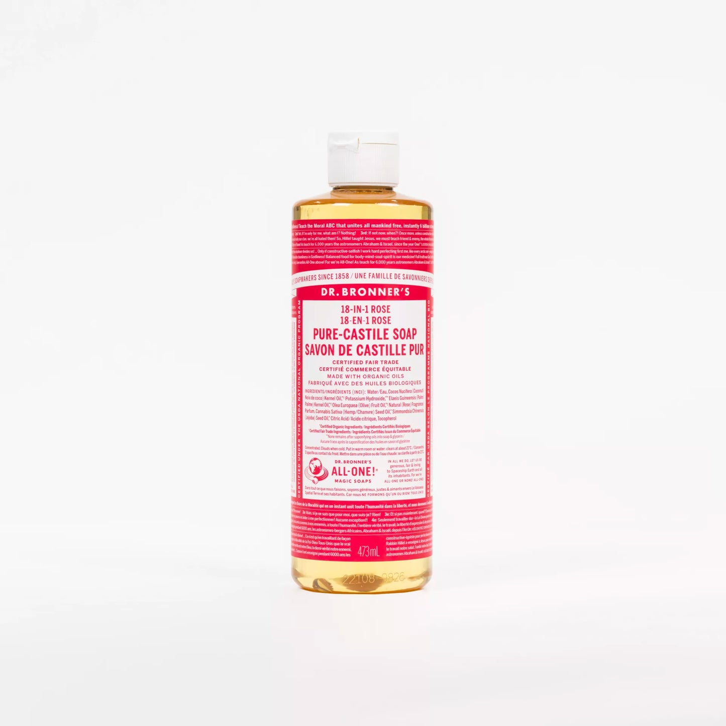 Dr.Bronner Pure-Castile Liquid Soap Rose - Lash God