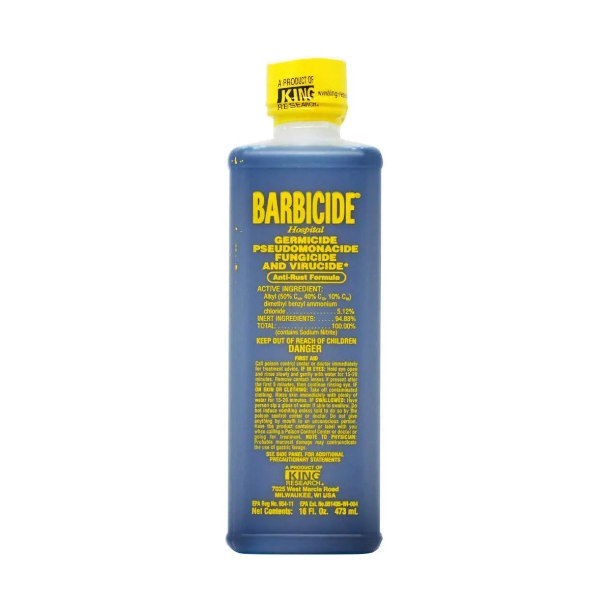 KING 500ml Barbicide 16oz PINT - Lash God